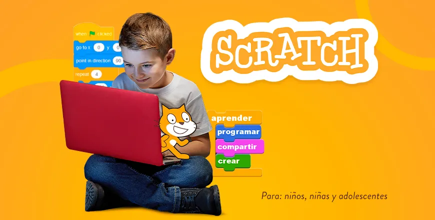 Curso inicial de Scratch para niños, niñas y adolescentes